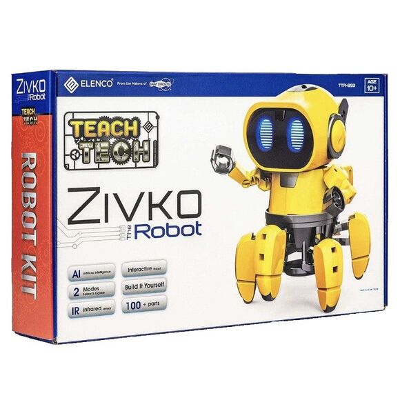 Elenco Teach Tech Zivko Robot STEM Toy Build AI Robots for Kids Ages 10 Plus - Picture 1 of 6